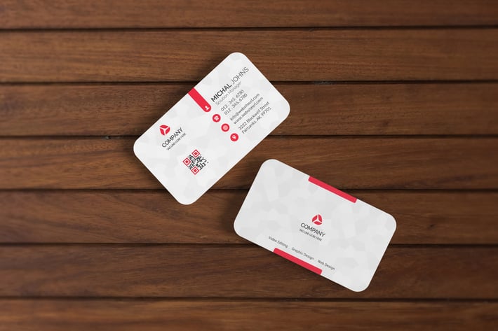 Realistic Business Card Mockup V4