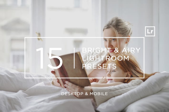 15 Bright & Airy Lightroom Presets + Mobile