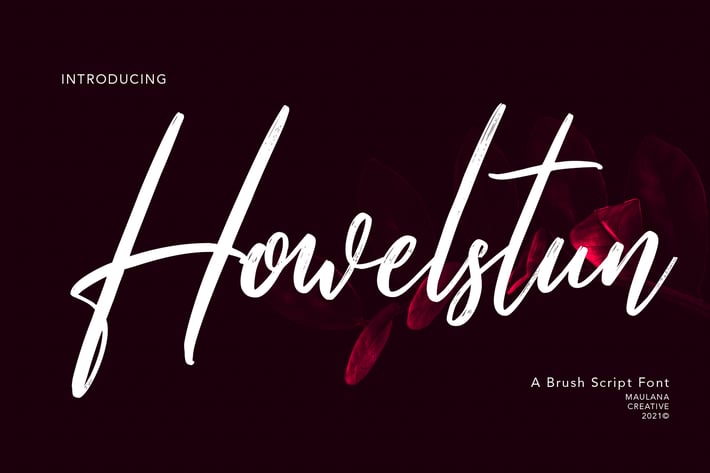 Howelstun Brush Script Font