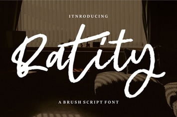 Ratity | A Brush Script Font