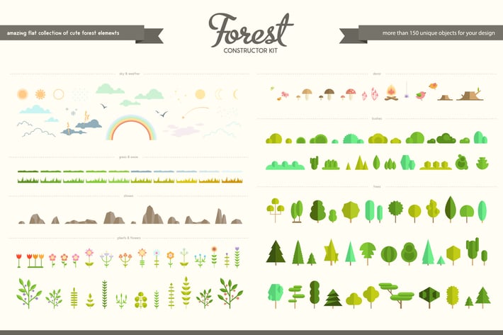 Flat Forest Creator Set