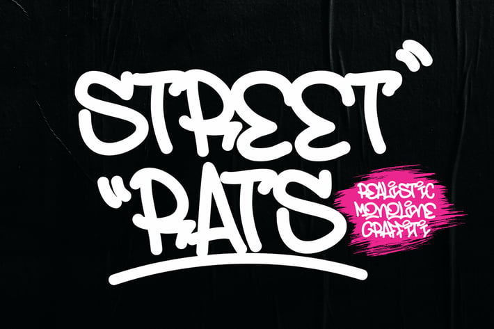 Street Rats - Natural Monoline Graffiti