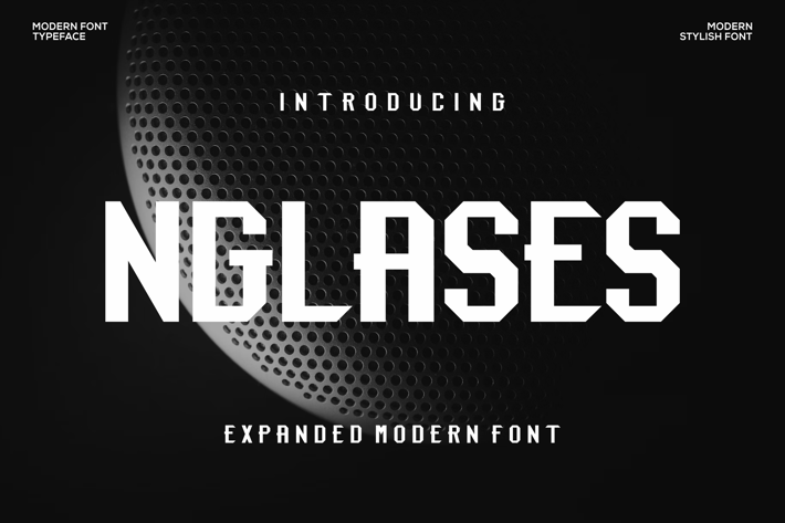 Nglases font
