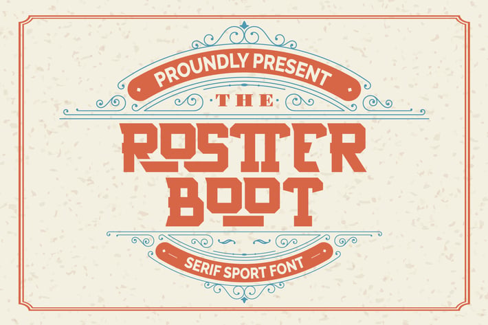 Rostter Boot | Serif Sport Font