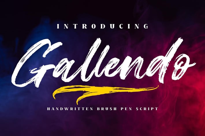 Gallendo Brush Script