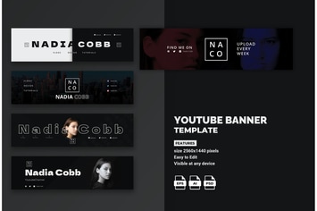 Modern Youtube Banner Template