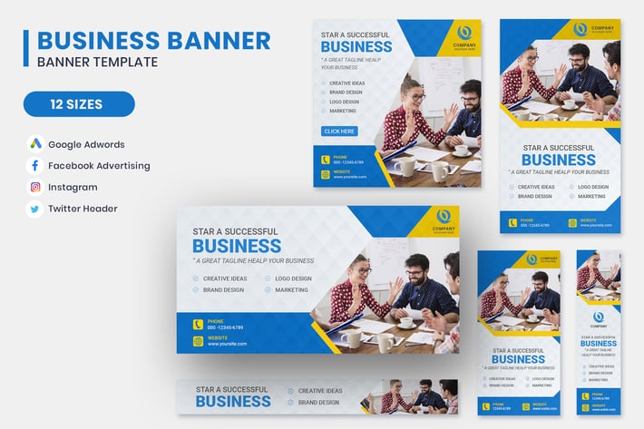 Business Google Adwords Banner Template