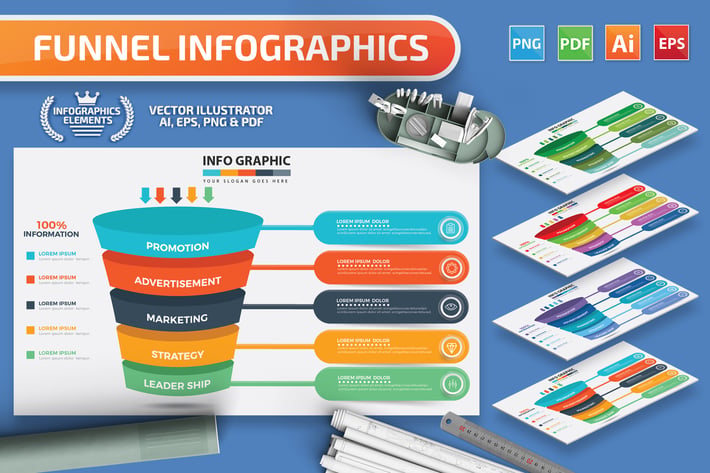 Funnel Infographics design