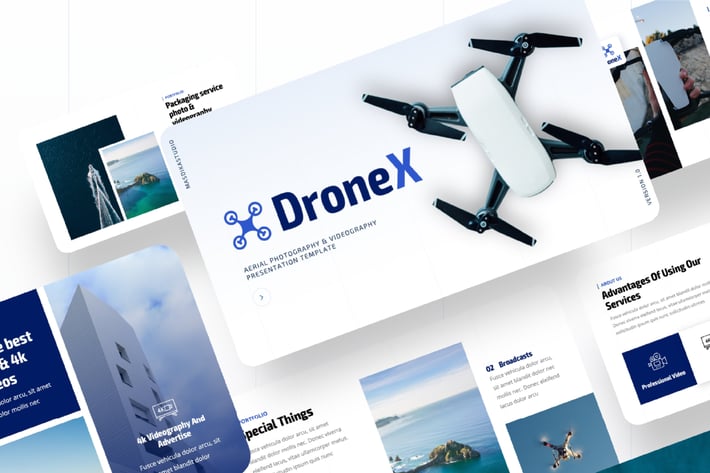 Drone X - Aerial Photography Powerpooint Template
