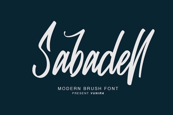 Sabadell | Modern Brush Font