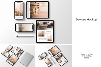 Phone 12 and Tablet Mockup