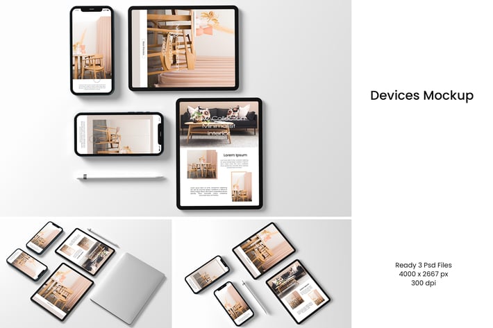 Phone 12 and Tablet Mockup