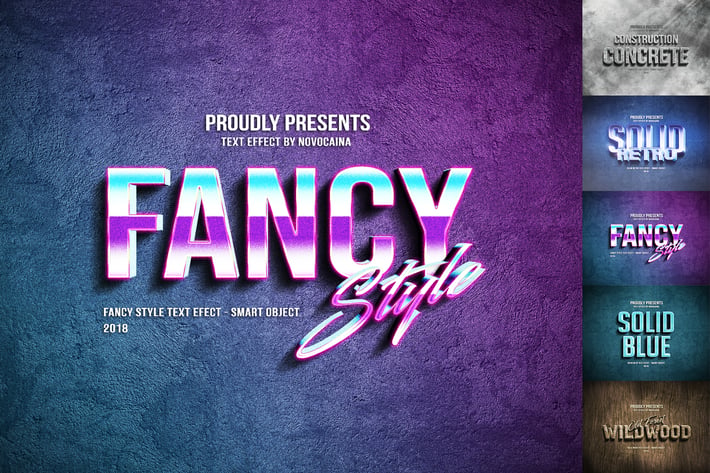 Solid Different Text Effects