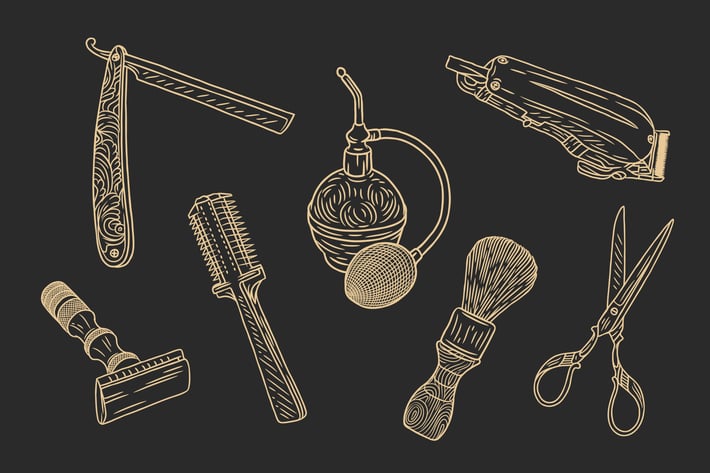 Barbershop Set - Vector