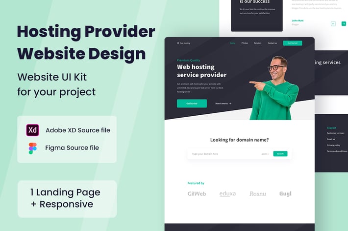 Hosting Provider - Landing Page