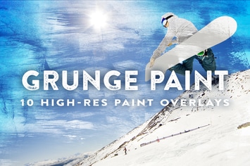 10 Grunge Paint Overlays