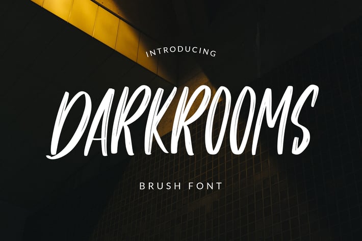 Darkrooms Brushed Font