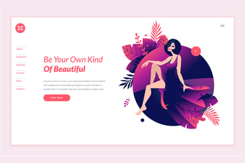 Beauty Web Page Design Template