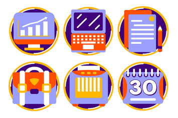 Office Vector Graphic Elements