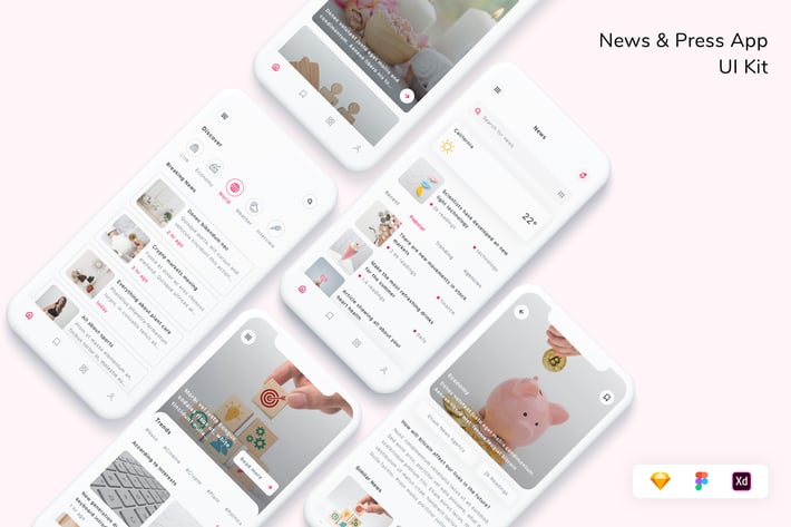 News & Press App UI Kit