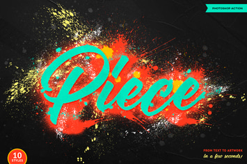 Spray Paint Photoshop Action