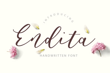 Endita Handwritten Font
