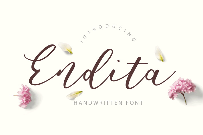 Endita Handwritten Font