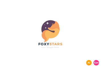 Fox Stars Creative Animal Logo Template
