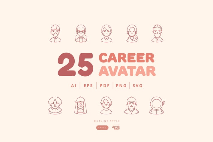 25 Career Avatar Character Design - Part 2