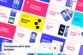 Startup Pitch Deck Template - Based on Foursquare