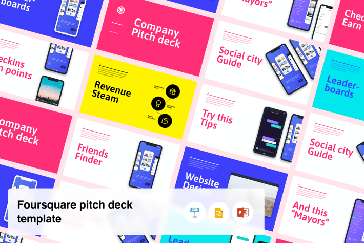 Startup Pitch Deck Template - Based on Foursquare