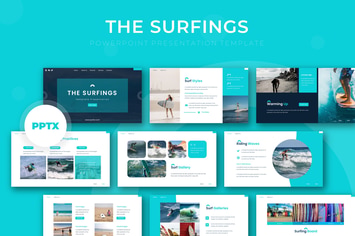 The Surfing - Powerpoint Template