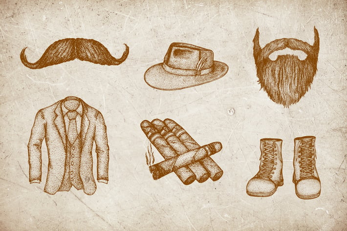 Vintage Illustration - Man Fashion
