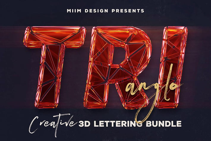 Trianglo- 3D Lettering