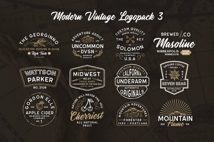 Modern Vintage Logopack 03