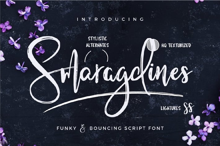 Smaragdines Font + Extras