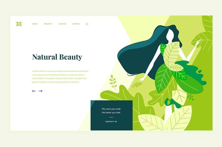 Beauty Web Page Design Template