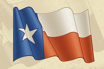 Vintage Flag Of Texas