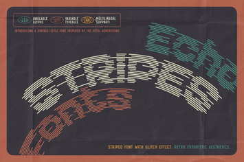 Echo Stripes - Variable Font Set