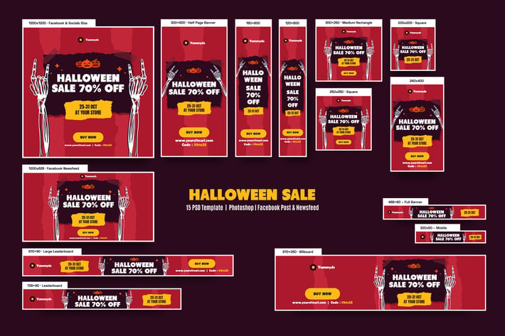 Halloween Sale Banners Ad