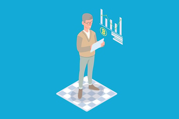 Cryptocurrency Market Analysis Isometric - Li