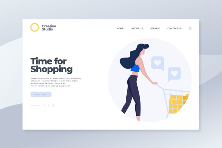 Time for Shopping - Landing Page