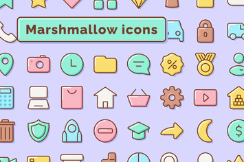 Marshmallow icons