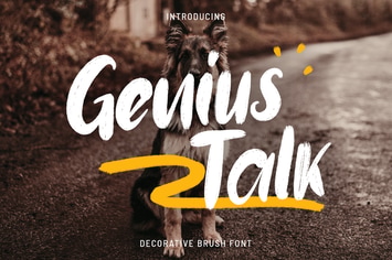 Genius Talk  - Brush Font