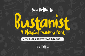 Bustanist - A Playful Yummy Font with Extra