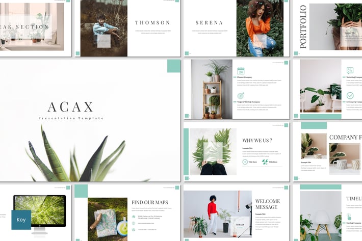 Acax - Plant Keynote Template