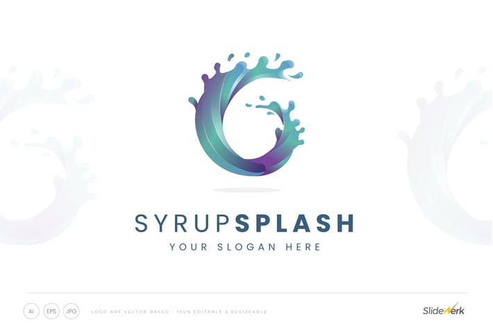 Letter G Colorful Splash logo Template