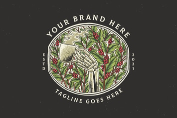 vintage coffee design illustration
