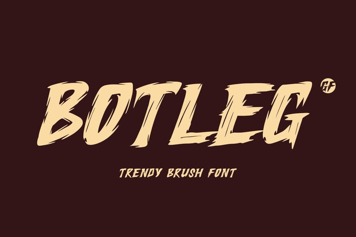 Botleg - Handdrawn Brush Font