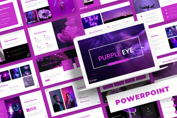 Purple Eye - Powerpoint Template